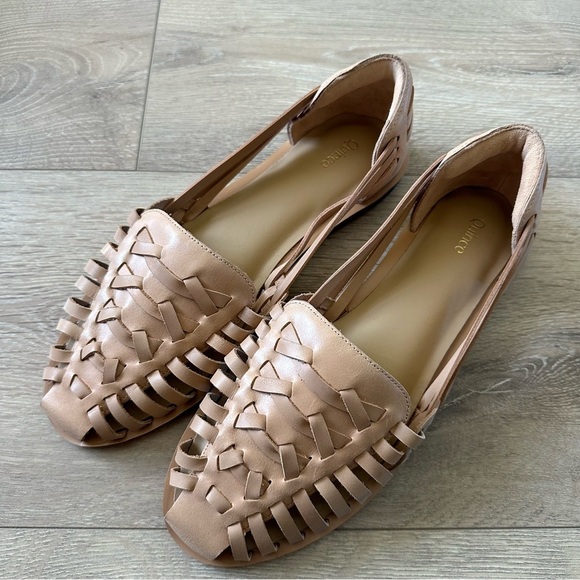 New Quince 100% Leather Huarache Flats Shoes Sz 7.5 - Picture 5 of 10